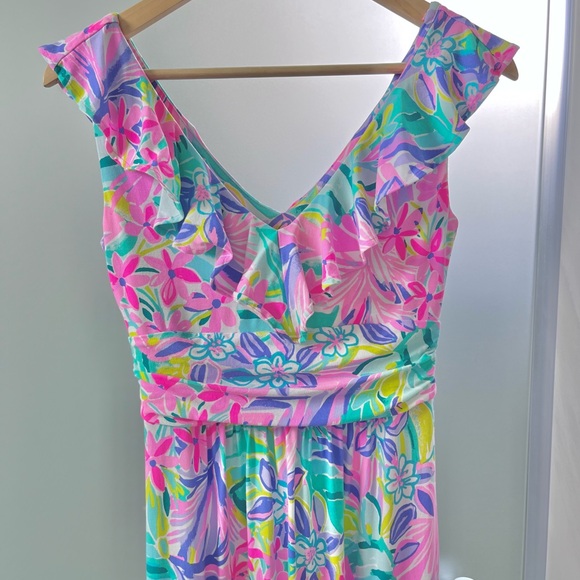 NWT Lilly Pulitzer Mirella Maxi Dress “It was all a dream” XS - Picture 3 of 7
